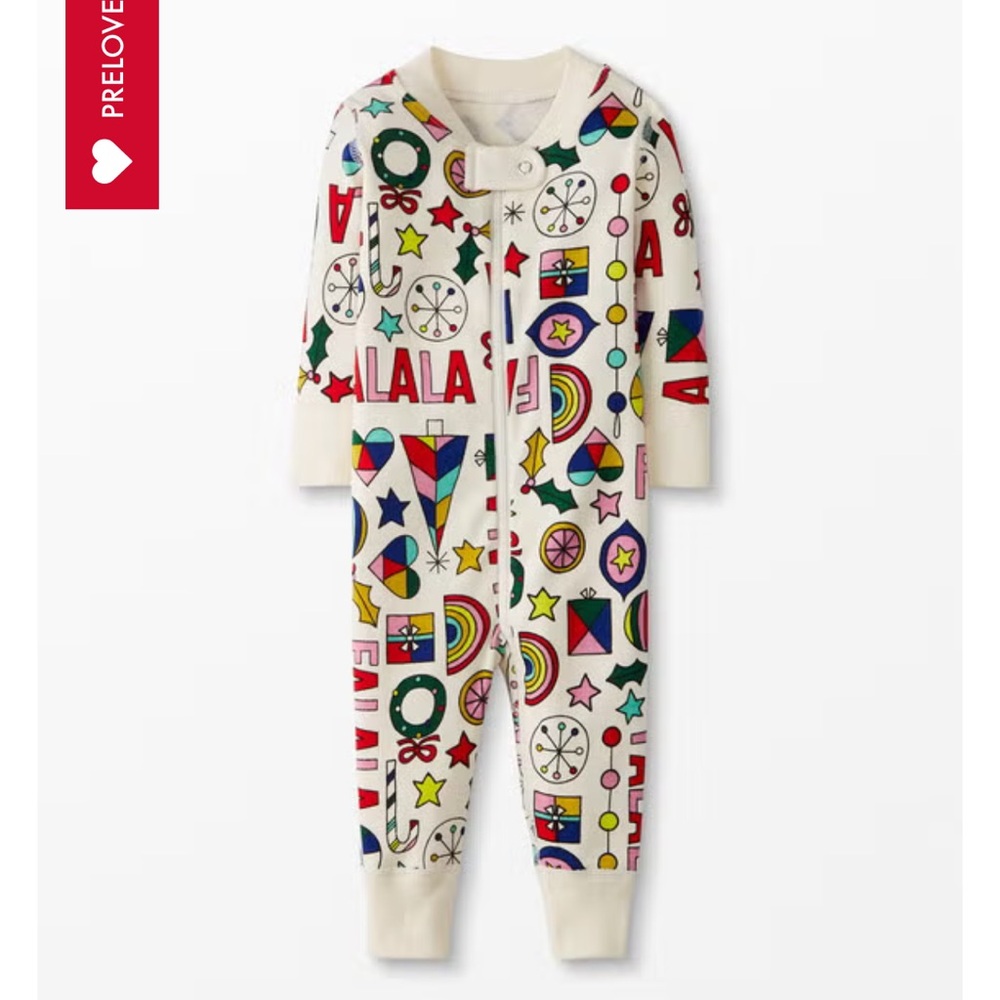 BNWT Hanna Andersson Colorful Holiday Sleepwear Size 3-6 months